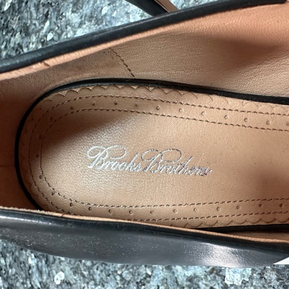 Brooks Brothers Classic Two Tone Black & White Genuine Leather Heels Size 9.5 - Picture 10 of 14